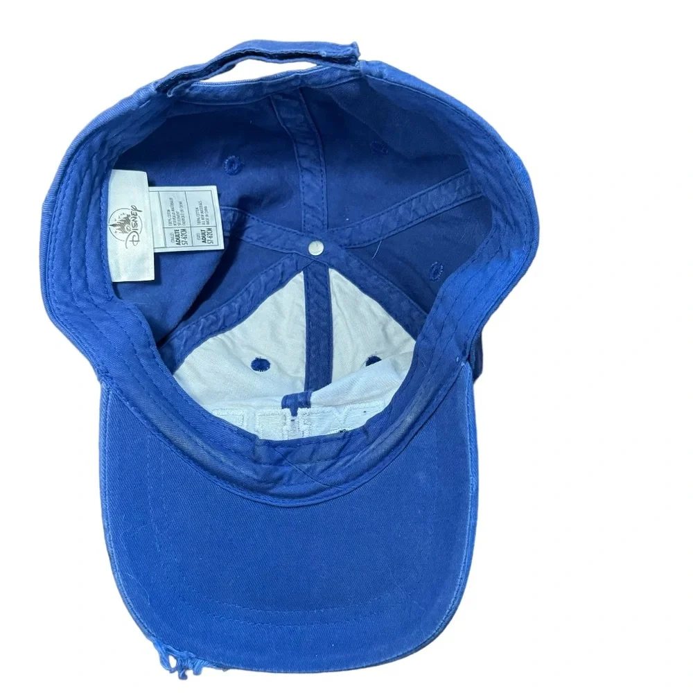 Monsters University MU Blue Disney Adult Unisex Baseball Hat Velcro Size 57-62CM